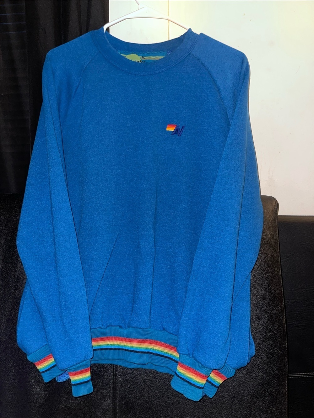 Aviator Nation 5 Strip Crew Neck w/ Pockets Size Medium NWOT Unisex RARE HTF